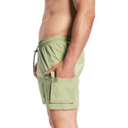 GymBeam Men‘s Swim Cargo Shorts Olive