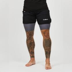 GymBeam Pánské Šortky 2in1 Black Grey GymBeam Pánské Šortky 2in1 Black Grey