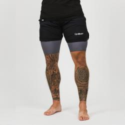 GymBeam Pánske Šortky 2in1 Black Grey