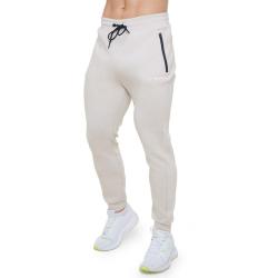 GymBeam Pánské tepláky Agile Desert POUZE XL - béžová (VÝPRODEJ)