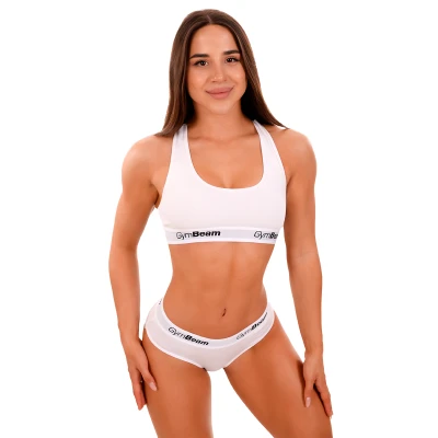 GymBeam Podprsenka Bralette White