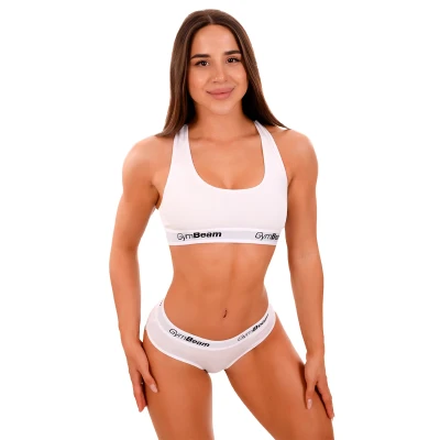 GymBeam Podprsenka Bralette White POUZE M (VÝPRODEJ)