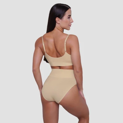 GymBeam Podprsenka Triangle Nude