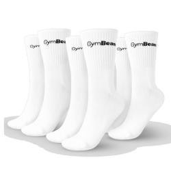GymBeam Ponožky 3/4 Socks 3Pack White POUZE M (VÝPRODEJ)