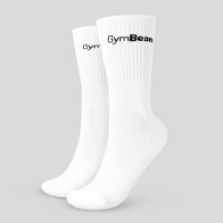 GymBeam Ponožky 3/4 Socks 3Pack White POUZE S (VÝPRODEJ)