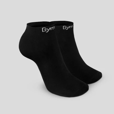 GymBeam Ponožky Ankle Socks 3Pack Black IBA XL (VÝPREDAJ)