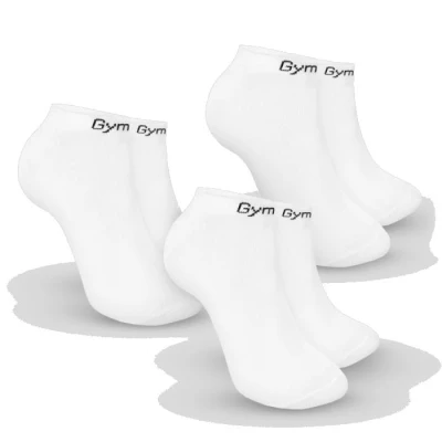 GymBeam Ponožky Ankle Socks 3Pack White GymBeam Ponožky Ankle Socks 3Pack White