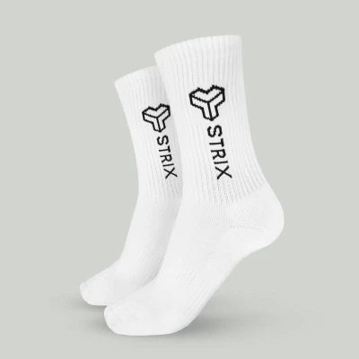 STRIX Essential Crew Socks 2Pack White