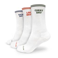 GymBeam GymRat Socks 3Pack White