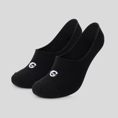 GymBeam No-show 2Pack Black pánské kotníkové ponožky