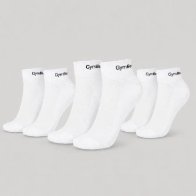 GymBeam Ponožky Quarter 3Pack White GymBeam Ponožky Quarter 3Pack White