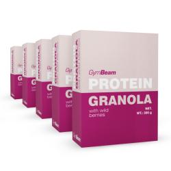 GymBeam Proteinová granola s lesním ovocem 5 x 300 g