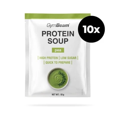 GymBeam Proteinová hrachová polévka 10 x 55 g
