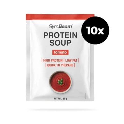 GymBeam Proteinová rajčatová polévka 10 x 55 g