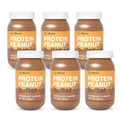 GymBeam Proteinové arašídové máslo 6 x 900 g