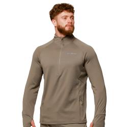GymBeam Pulse 1/2 Zip Running Sweatshirt Vetiver