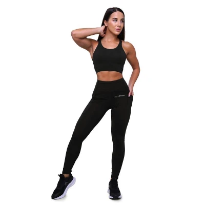 GymBeam Pulse Running Sports Bra Black POUZE L (VÝPRODEJ)