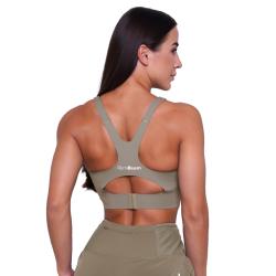 GymBeam Pulse Running Sports Bra Vetiver