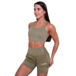 GymBeam Pulse Running Sports Bra Vetiver