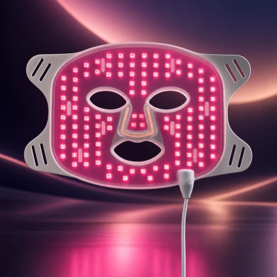 GymBeam Red Light Therapy bílá pleťová maska