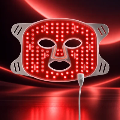 GymBeam Red Light Therapy bílá pleťová maska