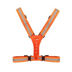 GymBeam Reflexná bežecká vesta Orange GymBeam Reflexná bežecká vesta Orange