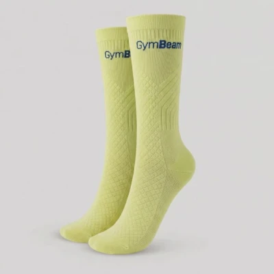 GymBeam Běžecké ponožky Lime Green