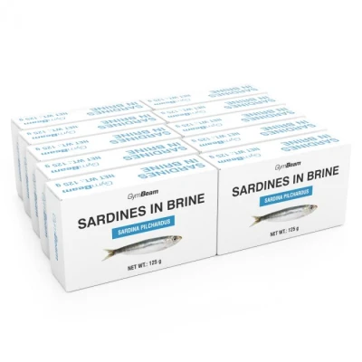 GymBeam Sardinky ve vlastní šťávě 10 x 125 g GymBeam Sardinky ve vlastní šťávě 10 x 125 g