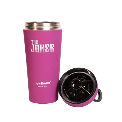 GymBeam Steel The Joker™ fialovo-černý šejkr 750 ml