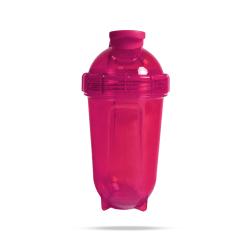 GymBeam Šejkr Tritan Clear Pink 500 ml