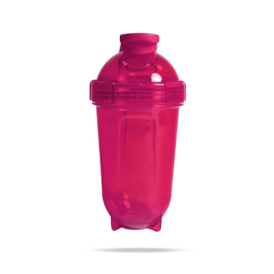 GymBeam Šejkr Tritan Clear Pink 500 ml
