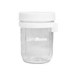 GymBeam Snídaňová sklenice White 350 ml (VÝPRODEJ)