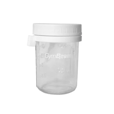 GymBeam Snídaňová sklenice White 350 ml (VÝPRODEJ)