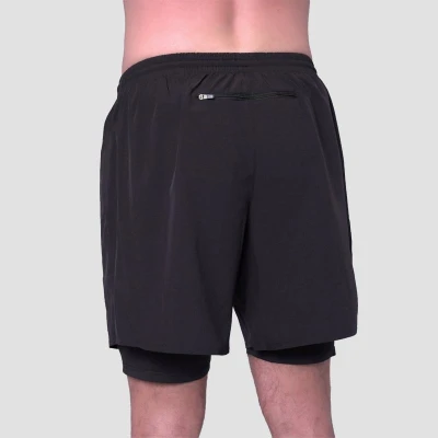 GymBeam 2in1 Shorts Essence Black