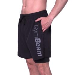 GymBeam 2in1 Shorts Essence Black