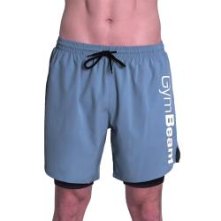 GymBeam 2in1 Shorts Essence Blue