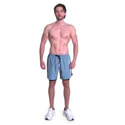 GymBeam 2in1 Shorts Essence Blue