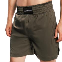 GymBeam Combat Boxing Shorts Olive Grey