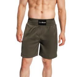 GymBeam Combat Boxing Shorts Olive Grey