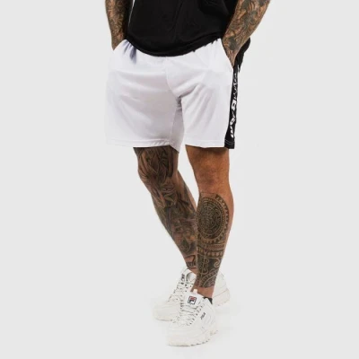GymBeam Šortky Vertical White POUZE S (VÝPRODEJ)