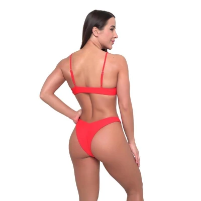 GymBeam Hawaii Red dámský spodní díl plavek