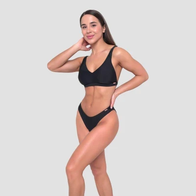 GymBeam Black dámský sportovní horní díl plavek