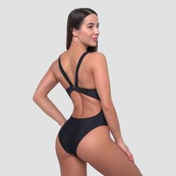 GymBeam Sportovní jednodílné plavky Black