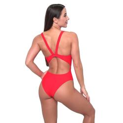 GymBeam Sportovní jednodílné plavky Red