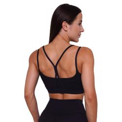 GymBeam Sportovní podprsenka BEAT Black