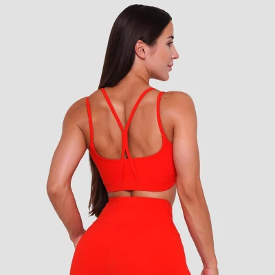GymBeam Sportovní podprsenka BEAT Tangerine