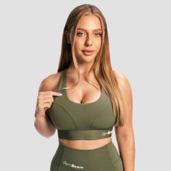 GymBeam Sportovní podprsenka Combat Olive Grey GymBeam Sportovní podprsenka Combat Olive Grey
