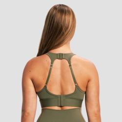 GymBeam Sportovní podprsenka Combat Olive Grey