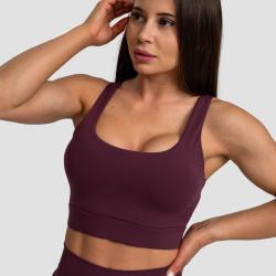 GymBeam Sportovní podprsenka Cut-Out Eggplant