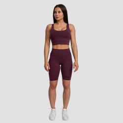 GymBeam Sportovní podprsenka Cut-Out Eggplant